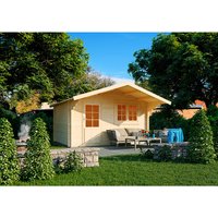 KIEHN-HOLZ Gartenhaus »44-025«, BxT: 380×280 cm, unbehandelte Fichte – beige – 10.64 qm KIEHN-HOLZ Gartenhaus »44-025«, BxT: 380×280 cm, unbehandelte Fichte – beige – 10.64 qm