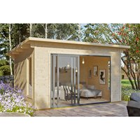 SKANHOLZ Gartenhaus »Tournai 2«, 420 x 300 cm (BxT), nordische Fichte, natur - beige |  Fichte  |  12,6 m² SKANHOLZ Gartenhaus »Tournai 2«, 420 x 300 cm (BxT), nordische Fichte, natur - beige |  Fichte  |  12,6 m²