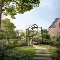 KGT Gewächshaus »Aptasia III-s«, BxHxL: 2,33 x 2,35 x 2,17 m, anthrazit-grau KGT Gewächshaus »Aptasia III-s«, BxHxL: 2,33 x 2,35 x 2,17 m, anthrazit-grau