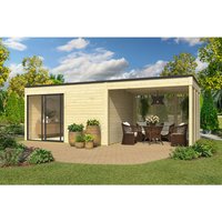 Mr. GARDENER Anbau »Kubus«, für Gartenhaus Kubus,BxH 294 x 239 cm, Rhombusrück- u.Seitenwand – braun Mr. GARDENER Anbau »Kubus«, für Gartenhaus Kubus,BxH 294 x 239 cm, Rhombusrück- u.Seitenwand – braun