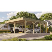 WEKA Doppelcarport, Außenmaß BxT: 644 x 666 cm, braun Rabatt: 11 % WEKA Doppelcarport, Außenmaß BxT: 644 x 666 cm, braun Rabatt: 11 %