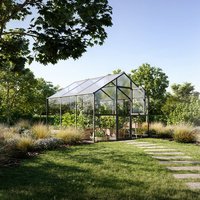 KGT Gewächshaus »Ortasia III«, BxHxL: 2,97 x 2,53 x 3,23 m, anthrazit-grau KGT Gewächshaus »Ortasia III«, BxHxL: 2,97 x 2,53 x 3,23 m, anthrazit-grau