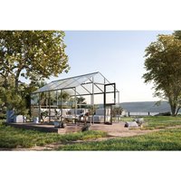 KGT Gewächshaus »Ortasia IV«, BxHxL: 2,97 x 2,53 x 4,29 m, anthrazit-grau KGT Gewächshaus »Ortasia IV«, BxHxL: 2,97 x 2,53 x 4,29 m, anthrazit-grau