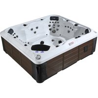 Canadian Spa Whirlpool »Kingston AI«, 240 x 216 x 87 cm, 7 Personen, mit Soundsystem und LED – braun Canadian Spa Whirlpool »Kingston AI«, 240 x 216 x 87 cm, 7 Personen, mit Soundsystem und LED – braun