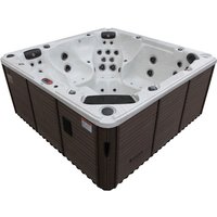 Canadian Spa Whirlpool »Niagara AI«, 228 x 228 x 99 cm, 7 Personen, mit Soundsystem und LED – braun Canadian Spa Whirlpool »Niagara AI«, 228 x 228 x 99 cm, 7 Personen, mit Soundsystem und LED – braun