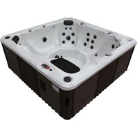 Canadian Spa Whirlpool »Victoria AI«, 219 x 219 x 82 cm, 6 Personen, mit Soundsystem und LED – braun Canadian Spa Whirlpool »Victoria AI«, 219 x 219 x 82 cm, 6 Personen, mit Soundsystem und LED – braun