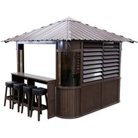 Canadian Spa Whirlpool Pavillon »Fraser«, 305 x 305 x 295 cm, mit Bar Lamellen- und Dachfenster Canadian Spa Whirlpool Pavillon »Fraser«, 305 x 305 x 295 cm, mit Bar Lamellen- und Dachfenster