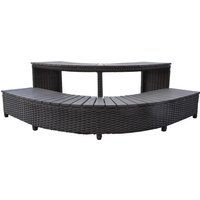 Canadian Spa Whirlpool Ecktreppe, 114 x 46 x 114 cm, für quadratische Whirlpools – braun Canadian Spa Whirlpool Ecktreppe, 114 x 46 x 114 cm, für quadratische Whirlpools – braun