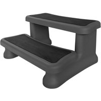 Canadian Spa Whirlpool Treppe, 90 x 60 x 40 cm, 2-stufige Universaltreppe – schwarz Canadian Spa Whirlpool Treppe, 90 x 60 x 40 cm, 2-stufige Universaltreppe – schwarz