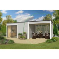 Mr. GARDENER Anbau »Kubus«, 300 x 300 x 239 cm, carbongrau/weiss Mr. GARDENER Anbau »Kubus«, 300 x 300 x 239 cm, carbongrau/weiss