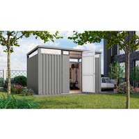 KARIBU Gartenhaus »Osten 3«, BxHxT: 348 x 218 x 11,5 cm(Außenmaße inkl. Dachüberstand), Wandstärke 0,5 mm – grau KARIBU Gartenhaus »Osten 3«, BxHxT: 348 x 218 x 11,5 cm(Außenmaße inkl. Dachüberstand), Wandstärke 0,5 mm – grau