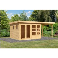 KARIBU Gartenhaus »Lahar 6«, BxHxT: 560 x 216 x 302 cm (Außenmaße inkl. Dachüberstand), Wandstärke 19 mm - braun |  Fichte  |  9 m² KARIBU Gartenhaus »Lahar 6«, BxHxT: 560 x 216 x 302 cm (Außenmaße inkl. Dachüberstand), Wandstärke 19 mm - braun |  Fichte  |  9 m²