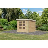 KARIBU Gartenhaus »Osterby 3 A«, BxHxT: 272 x 209 x 213 cm (Außenmaße inkl. Dachüberstand), Wandstärke 19 mm – braun KARIBU Gartenhaus »Osterby 3 A«, BxHxT: 272 x 209 x 213 cm (Außenmaße inkl. Dachüberstand), Wandstärke 19 mm – braun