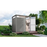 KARIBU Gartenhaus »Osten 1,5«, BxHxT: 229 x 218 x 15 cm(Außenmaße inkl. Dachüberstand), Wandstärke 0,5 mm – grau KARIBU Gartenhaus »Osten 1,5«, BxHxT: 229 x 218 x 15 cm(Außenmaße inkl. Dachüberstand), Wandstärke 0,5 mm – grau