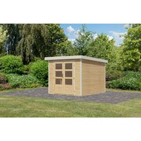 KARIBU Gartenhaus »Osterby 3,5 A«, BxHxT: 266,5 x 209 x 242 cm (Außenmaße inkl. Dachüberstand), Wandstärke 19 mm - braun |  Fichte  |  5,76 m² KARIBU Gartenhaus »Osterby 3,5 A«, BxHxT: 266,5 x 209 x 242 cm (Außenmaße inkl. Dachüberstand), Wandstärke 19 mm - braun |  Fichte  |  5,76 m²