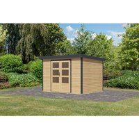KARIBU Gartenhaus »Osterby 4 A«, BxHxT: 322,5 x 209 x 213 cm (Außenmaße inkl. Dachüberstand), Wandstärke 19 mm – braun KARIBU Gartenhaus »Osterby 4 A«, BxHxT: 322,5 x 209 x 213 cm (Außenmaße inkl. Dachüberstand), Wandstärke 19 mm – braun