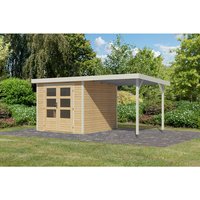 KARIBU Gartenhaus »Osterby 3,5 A«, BxHxT: 482,5 x 209 x 242 cm (Außenmaße inkl. Dachüberstand), Wandstärke 19 mm - braun |  Fichte  |  5,76 m² KARIBU Gartenhaus »Osterby 3,5 A«, BxHxT: 482,5 x 209 x 242 cm (Außenmaße inkl. Dachüberstand), Wandstärke 19 mm - braun |  Fichte  |  5,76 m²