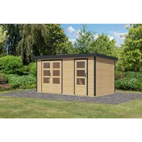 KARIBU Gartenhaus »Merkur A«, BxHxT: 432 x 209 x 213 cm (Außenmaße inkl. Dachüberstand), Wandstärke 19 mm - braun |  Fichte  |  8,52 m² KARIBU Gartenhaus »Merkur A«, BxHxT: 432 x 209 x 213 cm (Außenmaße inkl. Dachüberstand), Wandstärke 19 mm - braun |  Fichte  |  8,52 m²
