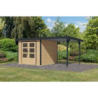 KARIBU Gartenhaus »Osterby 3,5 A«, BxHxT: 482,5 x 209 x 242 cm (Außenmaße inkl. Dachüberstand), Wandstärke 19 mm - braun |  Fichte  |  5,76 m² KARIBU Gartenhaus »Osterby 3,5 A«, BxHxT: 482,5 x 209 x 242 cm (Außenmaße inkl. Dachüberstand), Wandstärke 19 mm - braun |  Fichte  |  5,76 m²