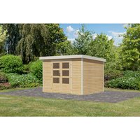 KARIBU Gartenhaus »Osterby 4 A«, BxHxT: 322 x 209 x 213 cm (Außenmaße inkl. Dachüberstand), Wandstärke 19 mm - braun |  Fichte  |  6,35 m² KARIBU Gartenhaus »Osterby 4 A«, BxHxT: 322 x 209 x 213 cm (Außenmaße inkl. Dachüberstand), Wandstärke 19 mm - braun |  Fichte  |  6,35 m²