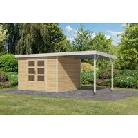 KARIBU Gartenhaus »Osterby 5 A«, BxHxT: 536,5 x 209 x 242 cm (Außenmaße inkl. Dachüberstand), Wandstärke 19 mm – braun KARIBU Gartenhaus »Osterby 5 A«, BxHxT: 536,5 x 209 x 242 cm (Außenmaße inkl. Dachüberstand), Wandstärke 19 mm – braun