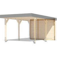KARIBU Carport-Rückwand, BxH: 288 x 210 cm, braun, passend für: Einzelcarport Rabatt: 11 % KARIBU Carport-Rückwand, BxH: 288 x 210 cm, braun, passend für: Einzelcarport Rabatt: 11 %