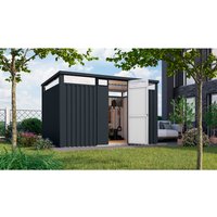 KARIBU Gartenhaus »Osten 3«, BxHxT: 348 x 218 x 11,5 cm(Außenmaße inkl. Dachüberstand), Wandstärke 0,5 mm – grau KARIBU Gartenhaus »Osten 3«, BxHxT: 348 x 218 x 11,5 cm(Außenmaße inkl. Dachüberstand), Wandstärke 0,5 mm – grau