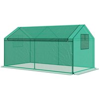 Outsunny Gewächshaus, LxBxH: 180 x 92 x 92 cm – gruen Outsunny Gewächshaus, LxBxH: 180 x 92 x 92 cm – gruen