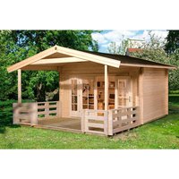 WEKA Gartenhaus »137 B Gr.2«, Holz, BxHxT: 460 x 262 x 590 cm (Außenmaße inkl. Dachüberstand) – beige WEKA Gartenhaus »137 B Gr.2«, Holz, BxHxT: 460 x 262 x 590 cm (Außenmaße inkl. Dachüberstand) – beige