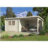 Mr. GARDENER Gartenhaus »Malta«, BxHxT: 606 x 219 x 326 cm (Außenmaße inkl. Dachüberstand) – braun Mr. GARDENER Gartenhaus »Malta«, BxHxT: 606 x 219 x 326 cm (Außenmaße inkl. Dachüberstand) – braun