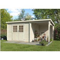 Mr. GARDENER Gartenhaus »Malta«, BxHxT: 506 x 219 x 326 cm (Außenmaße inkl. Dachüberstand) – braun Mr. GARDENER Gartenhaus »Malta«, BxHxT: 506 x 219 x 326 cm (Außenmaße inkl. Dachüberstand) – braun