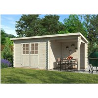 Mr. GARDENER Gartenhaus »Malta«, BxHxT: 524 x 217 x 242 cm (Außenmaße inkl. Dachüberstand) – braun Mr. GARDENER Gartenhaus »Malta«, BxHxT: 524 x 217 x 242 cm (Außenmaße inkl. Dachüberstand) – braun