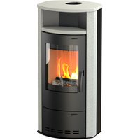 THERMIA Kaminofen »Dortmund«, schwarz, Stahl / Kalkstein, 7 kW (Rabatt: 26 %) THERMIA Kaminofen »Dortmund«, schwarz, Stahl / Kalkstein, 7 kW (Rabatt: 26 %)