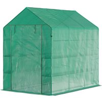 Outsunny Gewächshaus, LxBxH: 214 x 143 x 195 cm – gruen Outsunny Gewächshaus, LxBxH: 214 x 143 x 195 cm – gruen