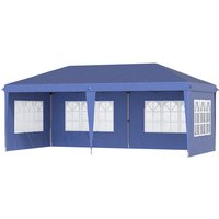 Outsunny Pavillon, LxBxH: 585 x 295 x 270 cm – blau Outsunny Pavillon, LxBxH: 585 x 295 x 270 cm – blau