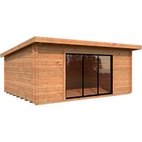 PALMAKO Gartenhaus »Lea Slide Plus«, B x H x L: 530 x 249 x 380 cm, Braun, tauchgrundiert | Holz | 19,4 m² PALMAKO Gartenhaus »Lea Slide Plus«, B x H x L: 530 x 249 x 380 cm, Braun, tauchgrundiert | Holz | 19,4 m²