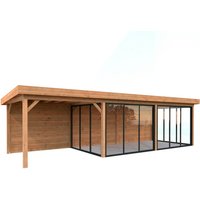 PALMAKO Pavillon »Lenna«, Aufstellmaße BxTxH: 916 x 340 x 245 cm, tauchgrundiert, Holz – braun Rabatt: 10 % PALMAKO Pavillon »Lenna«, Aufstellmaße BxTxH: 916 x 340 x 245 cm, tauchgrundiert, Holz – braun Rabatt: 10 %