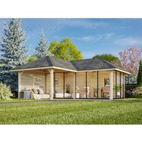 PALMAKO Pavillon »Bianca Set 214 Slide«, BxHxT: 588 x 319 x 588 cm, transparent tauchgrundiert – braun PALMAKO Pavillon »Bianca Set 214 Slide«, BxHxT: 588 x 319 x 588 cm, transparent tauchgrundiert – braun