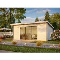 PALMAKO Gartenhaus »Lea Slide Plus«, B x H x L:  530 x 249 x 380 cm, naturbelassen, unbehandelt - braun |  Holz  |  19,4 m² PALMAKO Gartenhaus »Lea Slide Plus«, B x H x L:  530 x 249 x 380 cm, naturbelassen, unbehandelt - braun |  Holz  |  19,4 m²