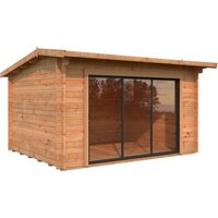 PALMAKO Ferienhaus »Ines Slide Plus«, B x H x L: 390 x 250 x 300 cm, Braun, tauchgrundiert | Holz | 11,1 m² PALMAKO Ferienhaus »Ines Slide Plus«, B x H x L: 390 x 250 x 300 cm, Braun, tauchgrundiert | Holz | 11,1 m²