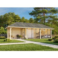 PALMAKO Pavillon »Bianca Set 217 Slide«, BxHxT: 876 x 319 x 300 cm, transparent tauchgrundiert – braun PALMAKO Pavillon »Bianca Set 217 Slide«, BxHxT: 876 x 319 x 300 cm, transparent tauchgrundiert – braun