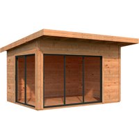 PALMAKO Gartenhaus »Andrea Slide Plus«, B x H x L: 390 x 264 x 300 cm, Braun, tauchgrundiert PALMAKO Gartenhaus »Andrea Slide Plus«, B x H x L: 390 x 264 x 300 cm, Braun, tauchgrundiert