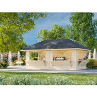 PALMAKO Marktstand »Bianca Set 112«, B x H x L: 588 x 319 x 300 cm, naturbelassen, tauchgrundiert – braun | Holz | 16,6 m² PALMAKO Marktstand »Bianca Set 112«, B x H x L: 588 x 319 x 300 cm, naturbelassen, tauchgrundiert – braun | Holz | 16,6 m²