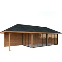 PALMAKO Pavillon »Bianca Set 217 Slide«, BxHxT: 876 x 319 x 300 cm, Braun PALMAKO Pavillon »Bianca Set 217 Slide«, BxHxT: 876 x 319 x 300 cm, Braun