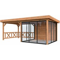 PALMAKO Pavillon »Lenna«, Aufstellmaße BxTxH: 628 x 340 x 245 cm, tauchgrundiert, Holz – braun Rabatt: 10 % PALMAKO Pavillon »Lenna«, Aufstellmaße BxTxH: 628 x 340 x 245 cm, tauchgrundiert, Holz – braun Rabatt: 10 %
