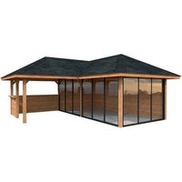 PALMAKO Pavillon »Bianca«, Aufstellmaße BxTxH: 672 x 672 x 319 cm, tauchgrundiert, Holz – braun Rabatt: 10 % PALMAKO Pavillon »Bianca«, Aufstellmaße BxTxH: 672 x 672 x 319 cm, tauchgrundiert, Holz – braun Rabatt: 10 %
