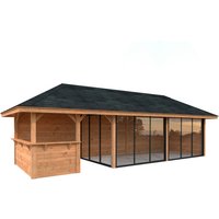 PALMAKO Pavillon »Bianca Set 219 Slide«, BxHxT: 876 x 319 x 300 cm, Braun PALMAKO Pavillon »Bianca Set 219 Slide«, BxHxT: 876 x 319 x 300 cm, Braun