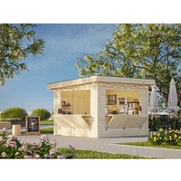 PALMAKO Marktstand »Lenna Set 305«, B x H x L: 300 x 245 x 300 cm, naturbelassen, tauchgrundiert – braun | Holz | 8,3 m² PALMAKO Marktstand »Lenna Set 305«, B x H x L: 300 x 245 x 300 cm, naturbelassen, tauchgrundiert – braun | Holz | 8,3 m²