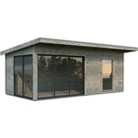 PALMAKO Gartenhaus »Andrea Slide«, B x H x L:  595 x 264 x 300 cm, Grau, tauchgrundiert |  Holz  |  17,1 m² PALMAKO Gartenhaus »Andrea Slide«, B x H x L:  595 x 264 x 300 cm, Grau, tauchgrundiert |  Holz  |  17,1 m²