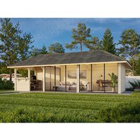 PALMAKO Pavillon »Bianca Set 219 Slide«, BxHxT: 876 x 319 x 300 cm, transparent tauchgrundiert – braun PALMAKO Pavillon »Bianca Set 219 Slide«, BxHxT: 876 x 319 x 300 cm, transparent tauchgrundiert – braun